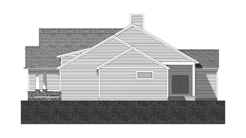 The Palermo house plan, exterior view 2